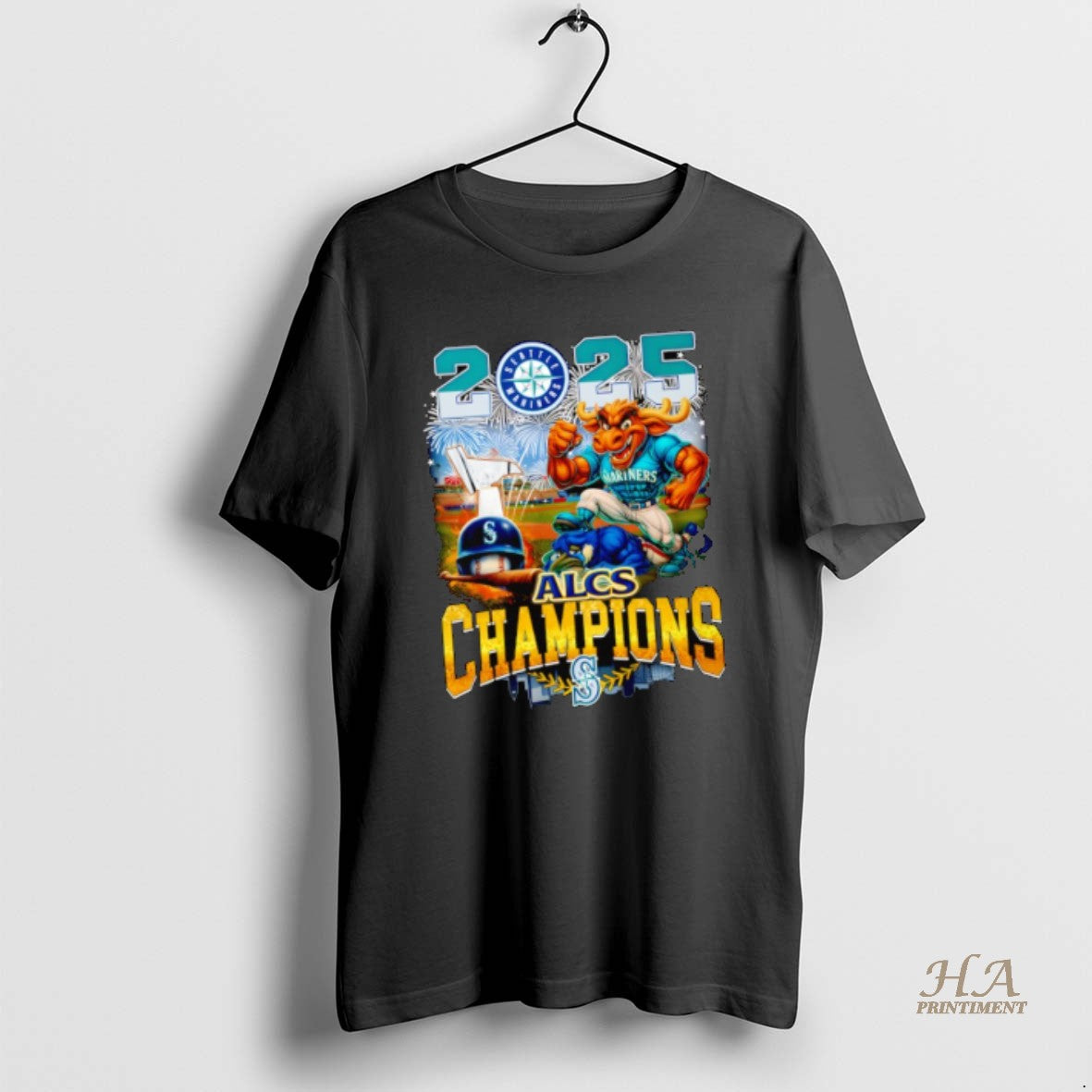 Official Seattle Mariners 2025 American League Champions Series Alcs Mlb Mascot Logo T-Shirts, Hoodie, Sweatshirt