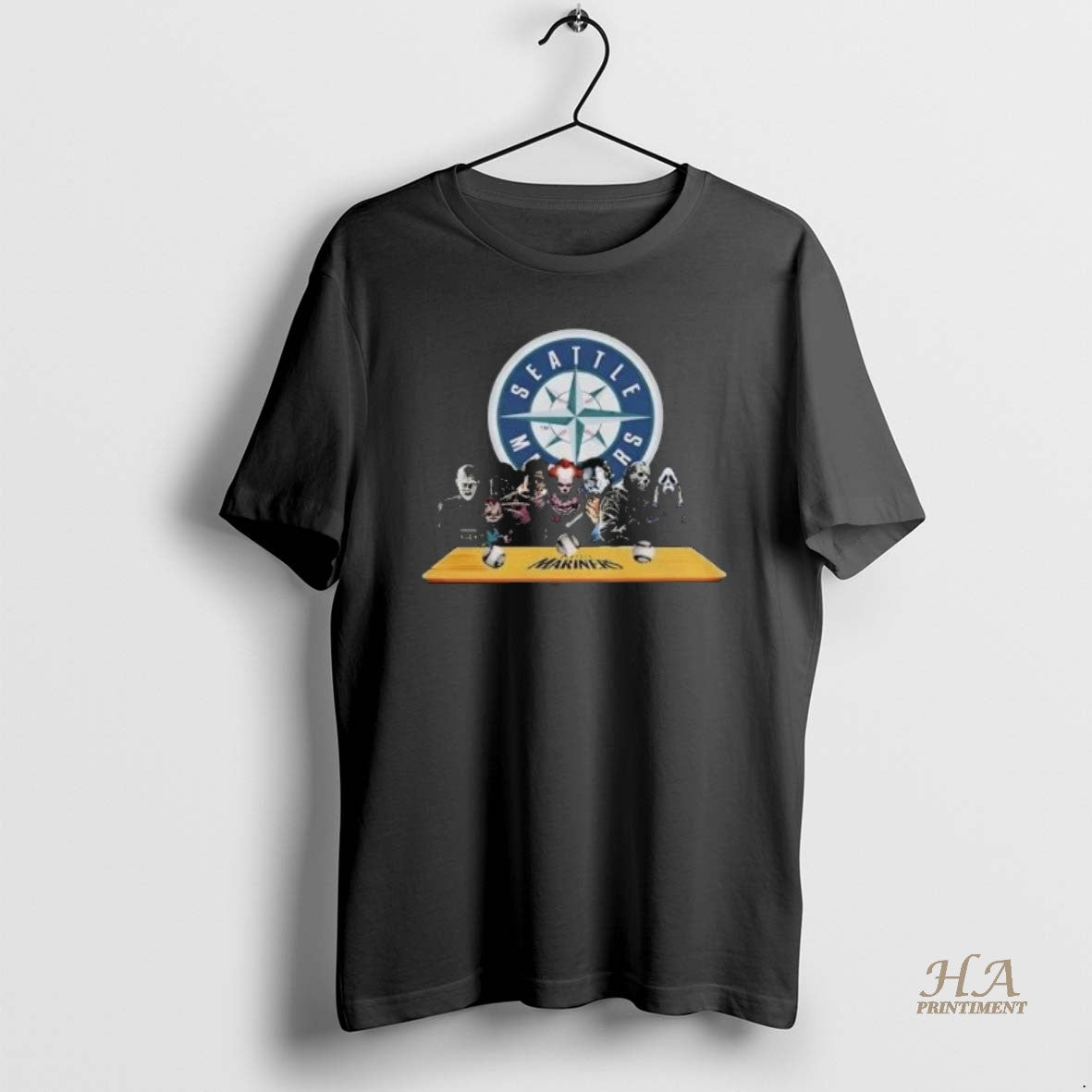 Official Seattle Mariners Horror Movie Character You Cant Us Halloween 2025 Shirts T-Shirts, Hoodie, Sweatshirt