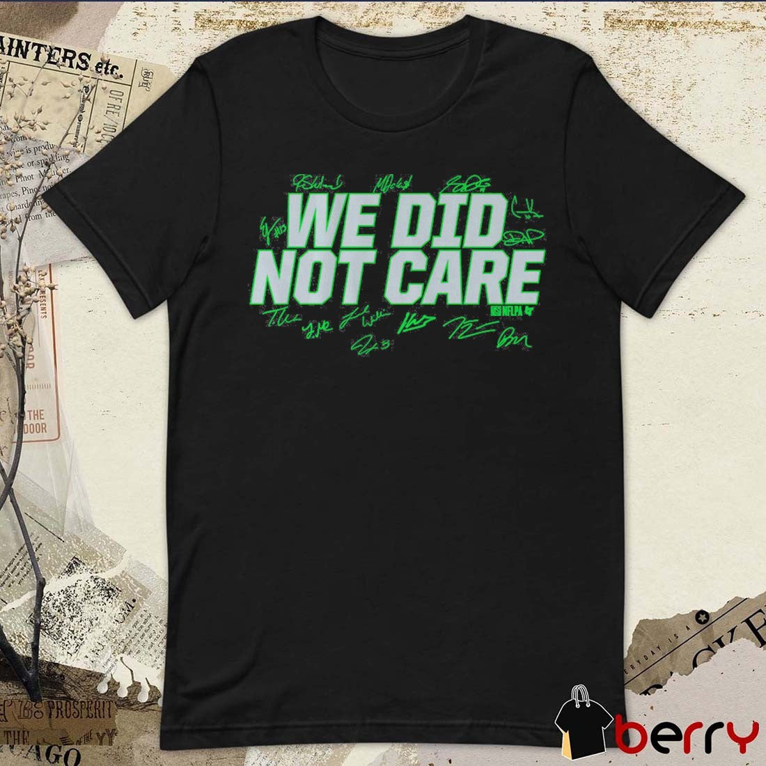 Seattle Seahawks Football We Did Not Care Signatures t-shirt