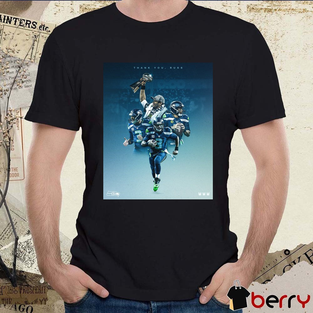 Seattle Seahawks Thank you, Russ Russell Wilson Poster t-shirt