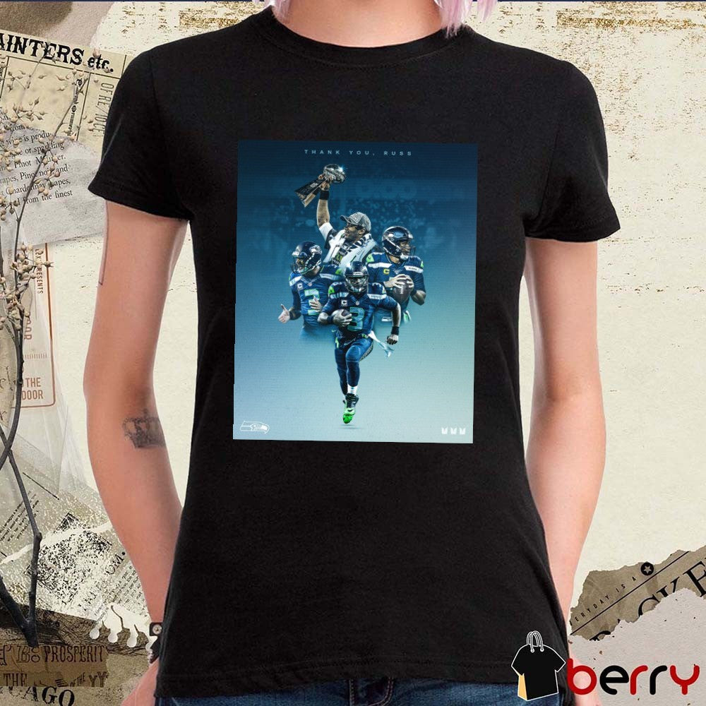 Seattle Seahawks Thank you, Russ Russell Wilson Poster t-shirt