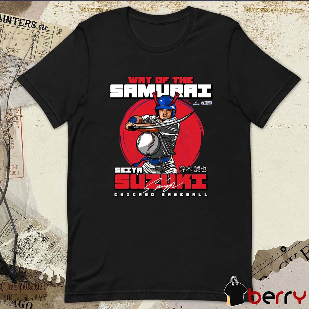 Seiya Suzuki Way of the Samurai Chicago Cubs MLB Baseball Signature Graphic t-shirt