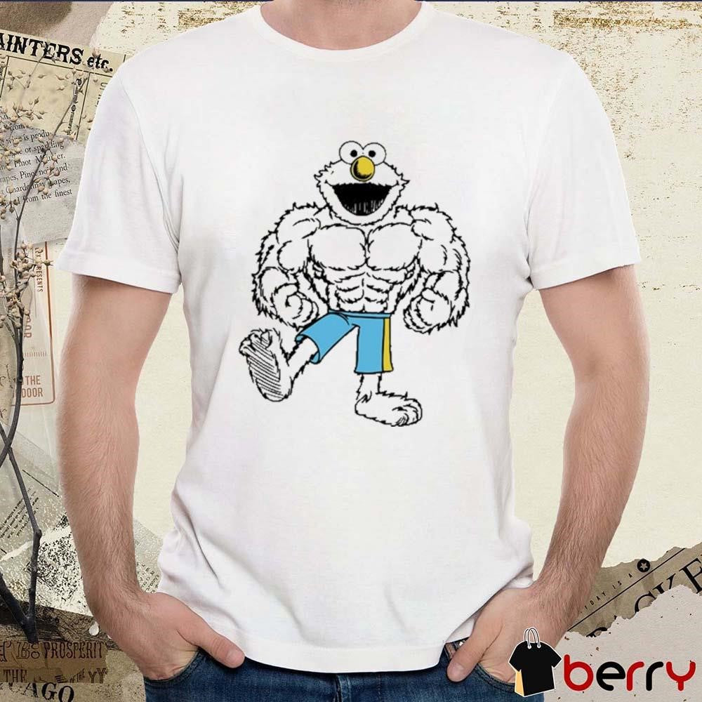Sesame Street Buff Muscle Elmo Painting t-shirt