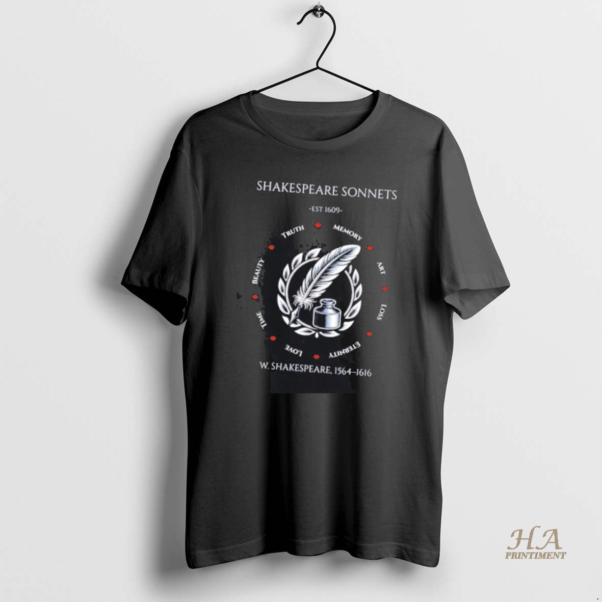 Official Shakespeare Sonnets Est 1609 Truth Memory Art Loss Eternity Love Time Beauty T-Shirts, Hoodie, Sweatshirt