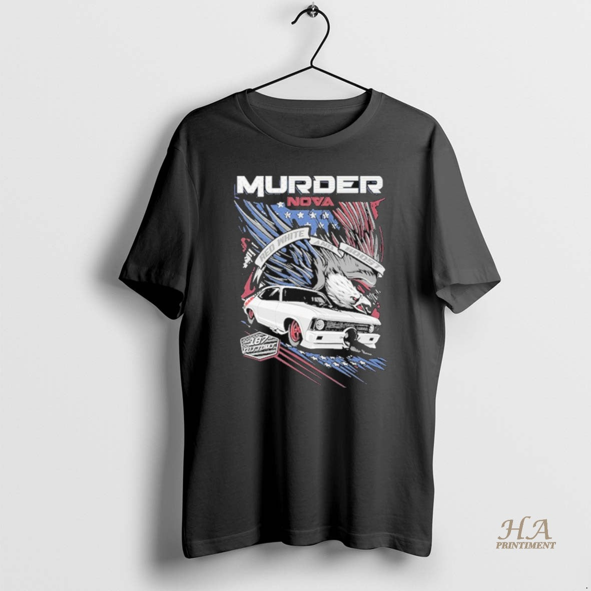 Official Shawn Ellington Murder Nova Red White And Boost 187 Customs T-Shirts, Hoodie, Sweatshirt | InkNestWear.com