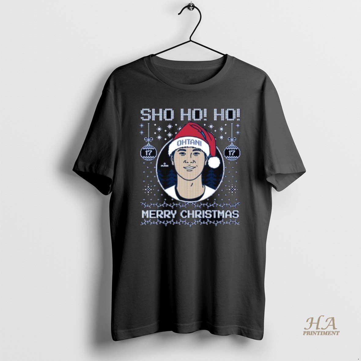 Official Sho Ho Ho Merry Christmas Shohei Ohtani Long Sleve T-Shirts, Hoodie, Sweatshirt | InkNestWear.com