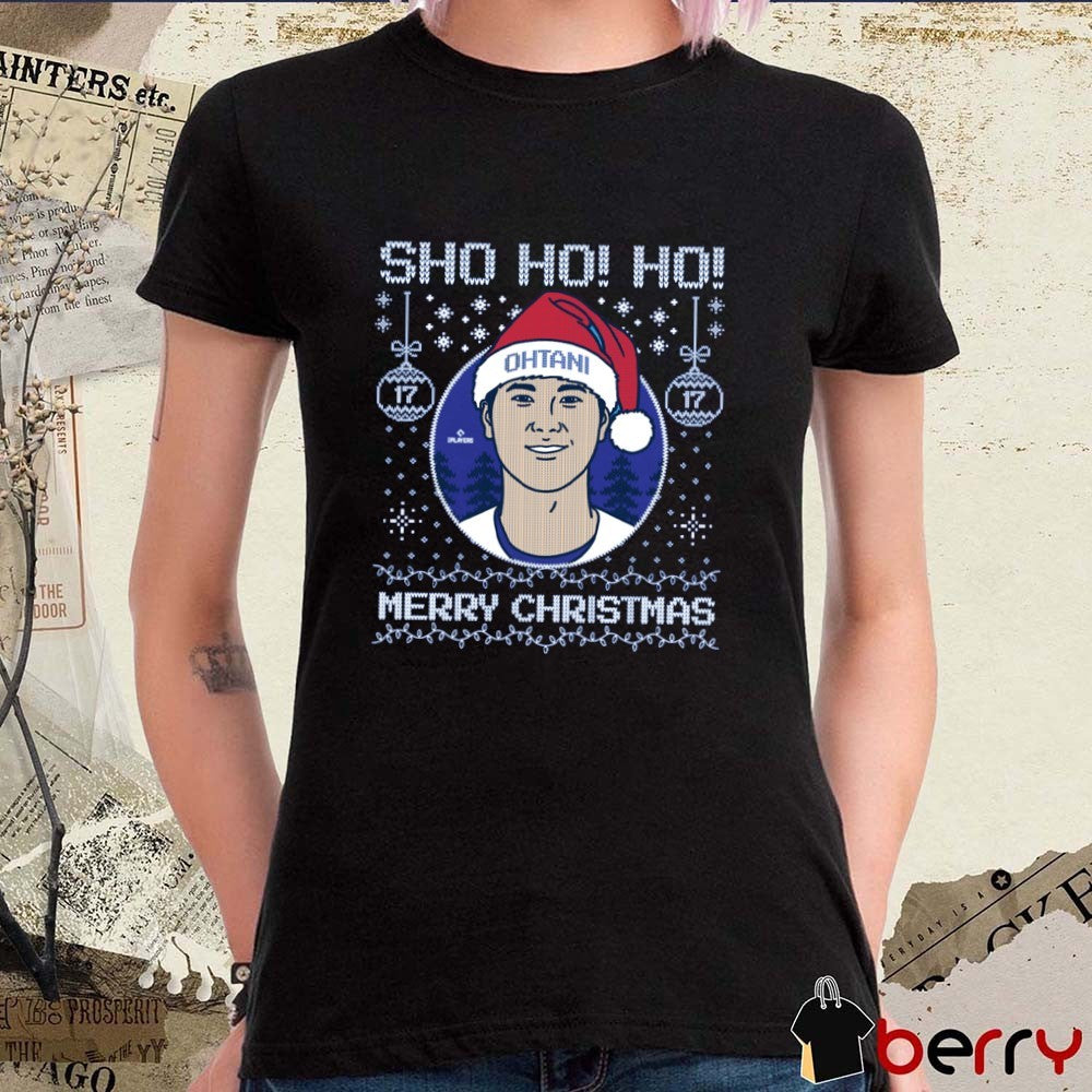 Sho Ho Ho Merry Christmas Shohei Ohtani Los Angeles Dodgers Ugly Christmas Sweater 2025 t-shirt