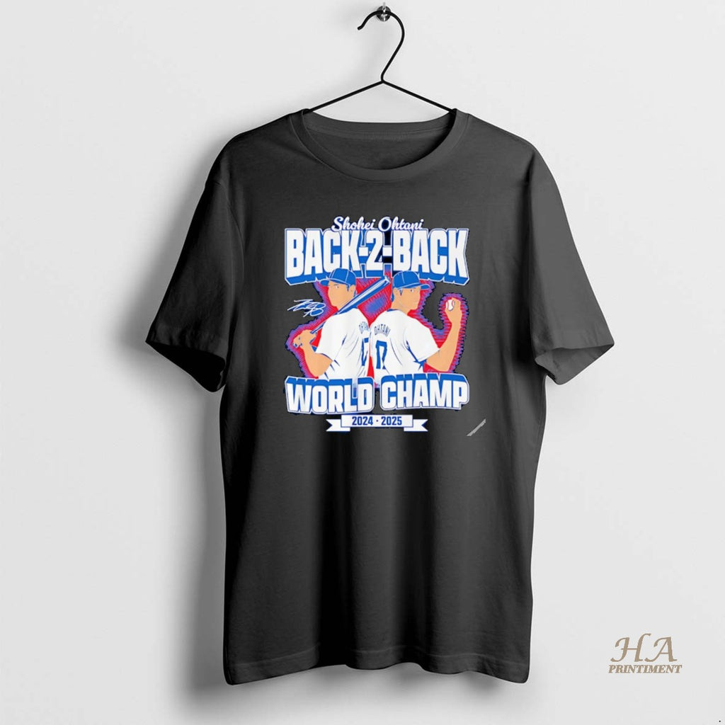 Official Shohei Ohtani 2024 2025 Back To Back World Champs Christmas T-Shirts, Hoodie, Sweatshirt | InkNestWear.com