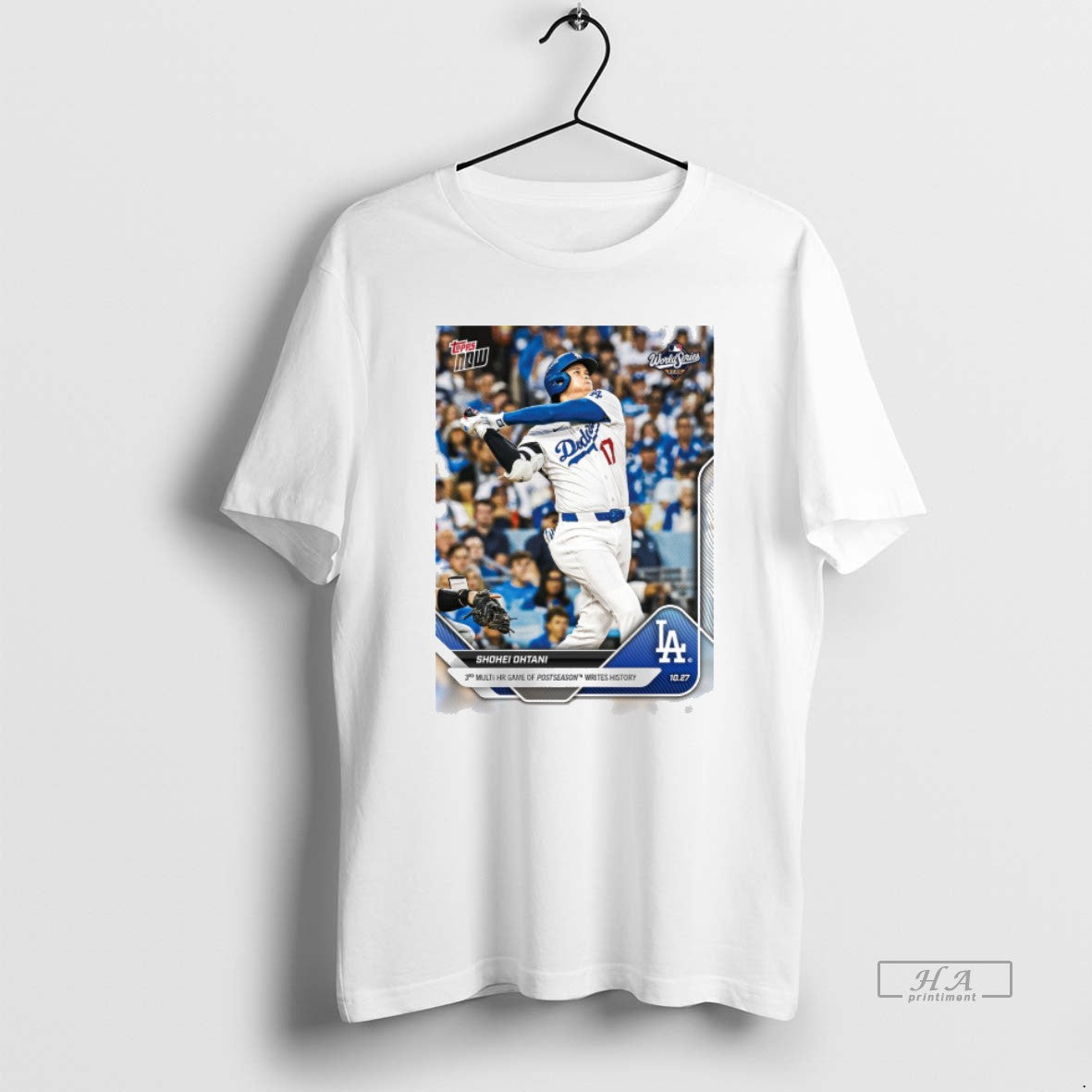 Official Shohei Ohtani 2025 Mlb Topps Los Angeles Dodgers 3rd Multi Hr Game Of Postseason T-Shirts, Hoodie, Sweatshirt