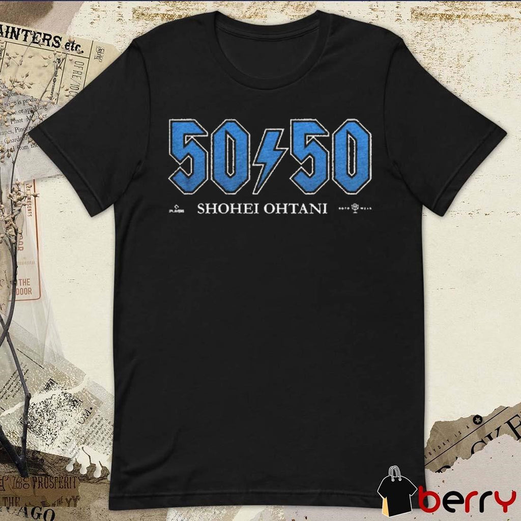 Shohei Ohtani 50 50 Rock Star Los Angeles MLB t-shirt