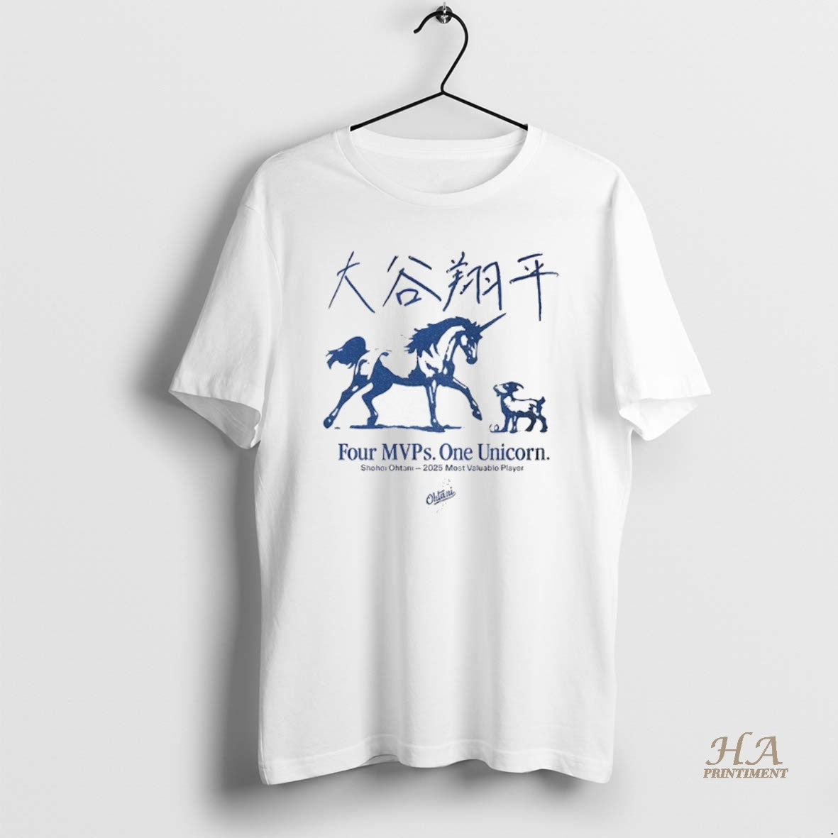 Official Shohei Ohtani Los Angeles Dodgers Mlb Four Mvps One Unicorn T-Shirts, Hoodie, Sweatshirt | InkNestWear.com