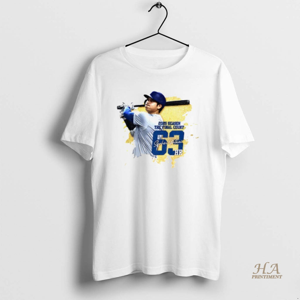 Official Shohei Ohtani Los Angeles Dodgers Mvp Baseball 2025 Season The Final Count 63 Hr T-Shirts, Hoodie, Sweatshirt