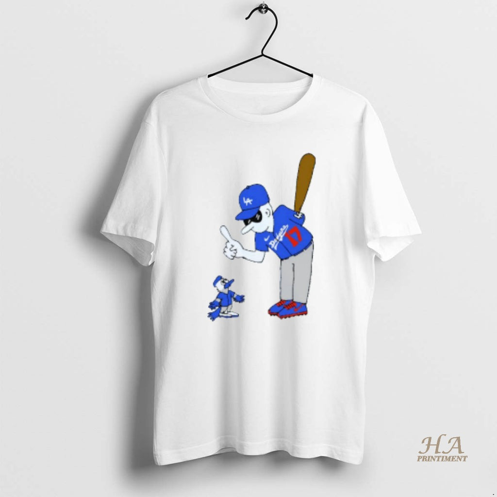 Official Shohei Ohtani Los Angeles Dodgers Beat Blue Jays Mascot World Series Champions Mens White T-Shirts, Hoodie,...