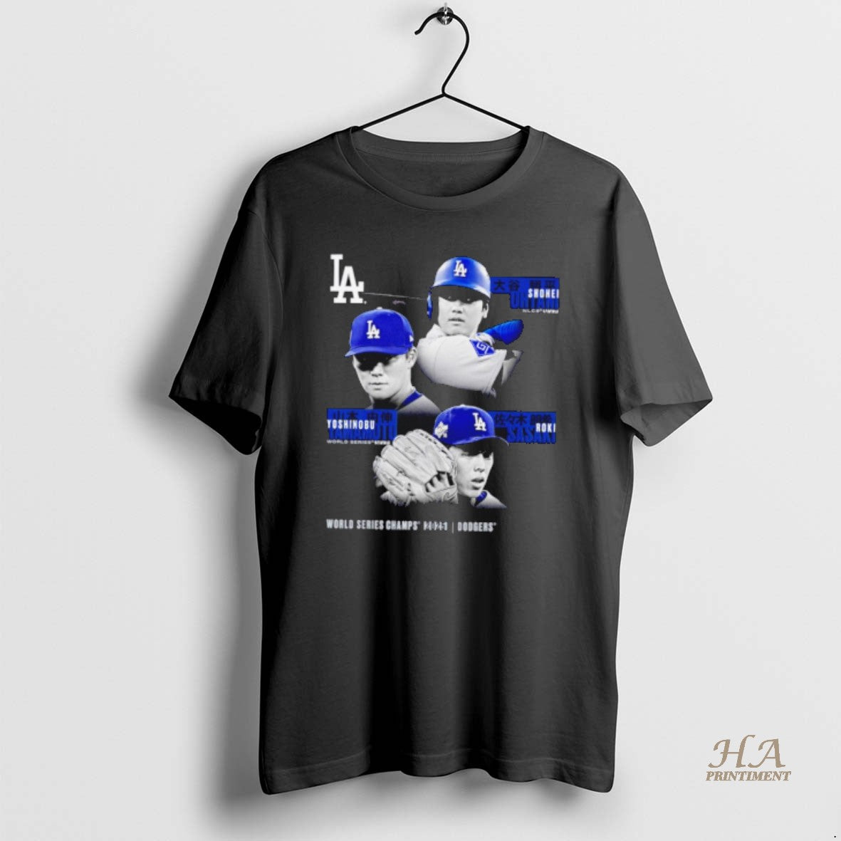 Official Shohei Ohtani Yoshinobu Yamamoto Roki Sasaki Los Angeles Dodgers 2025 World Series Champions Historic T-Shirts,...