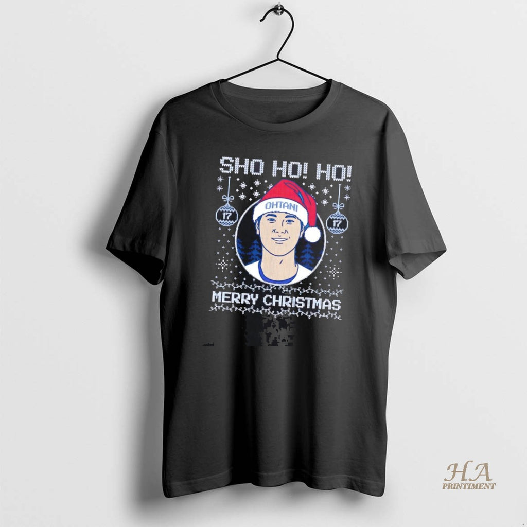 Official Shohei Ohtani Sho Ho Ho Dodgers Merry Christmas T-Shirts, Hoodie, Sweatshirt | InkNestWear.com