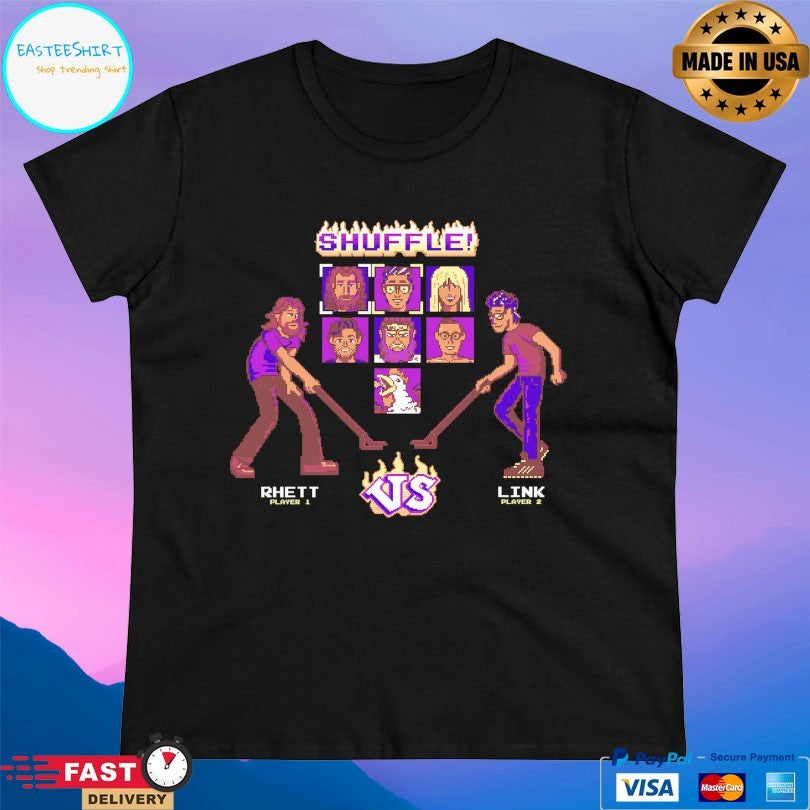 Shuffleboard Arcade Rhett Vs Link T-shirt