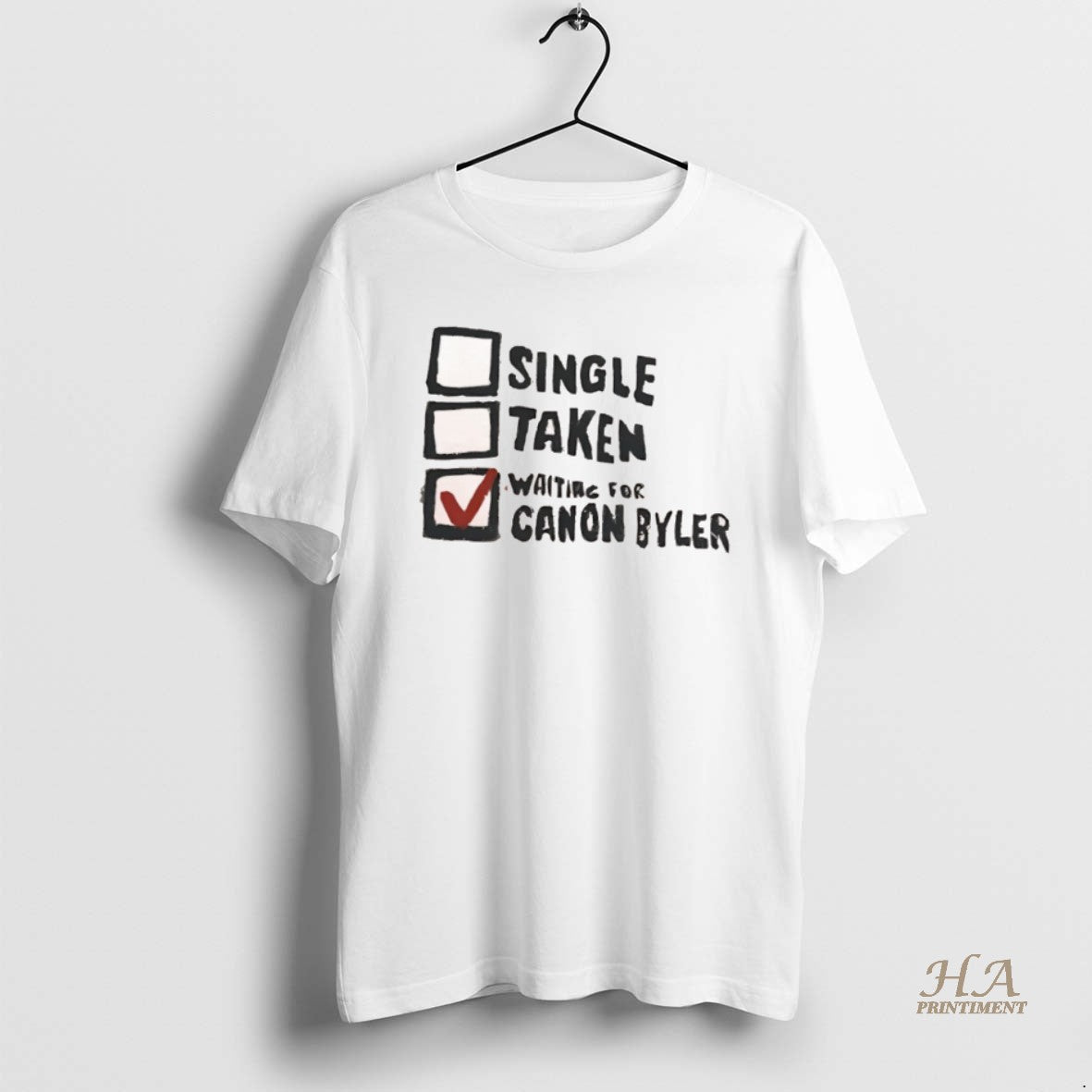Official Single Taken Waiting For Canon Byler T-Shirts, Hoodie, Sweatshirt | InkNestWear.com