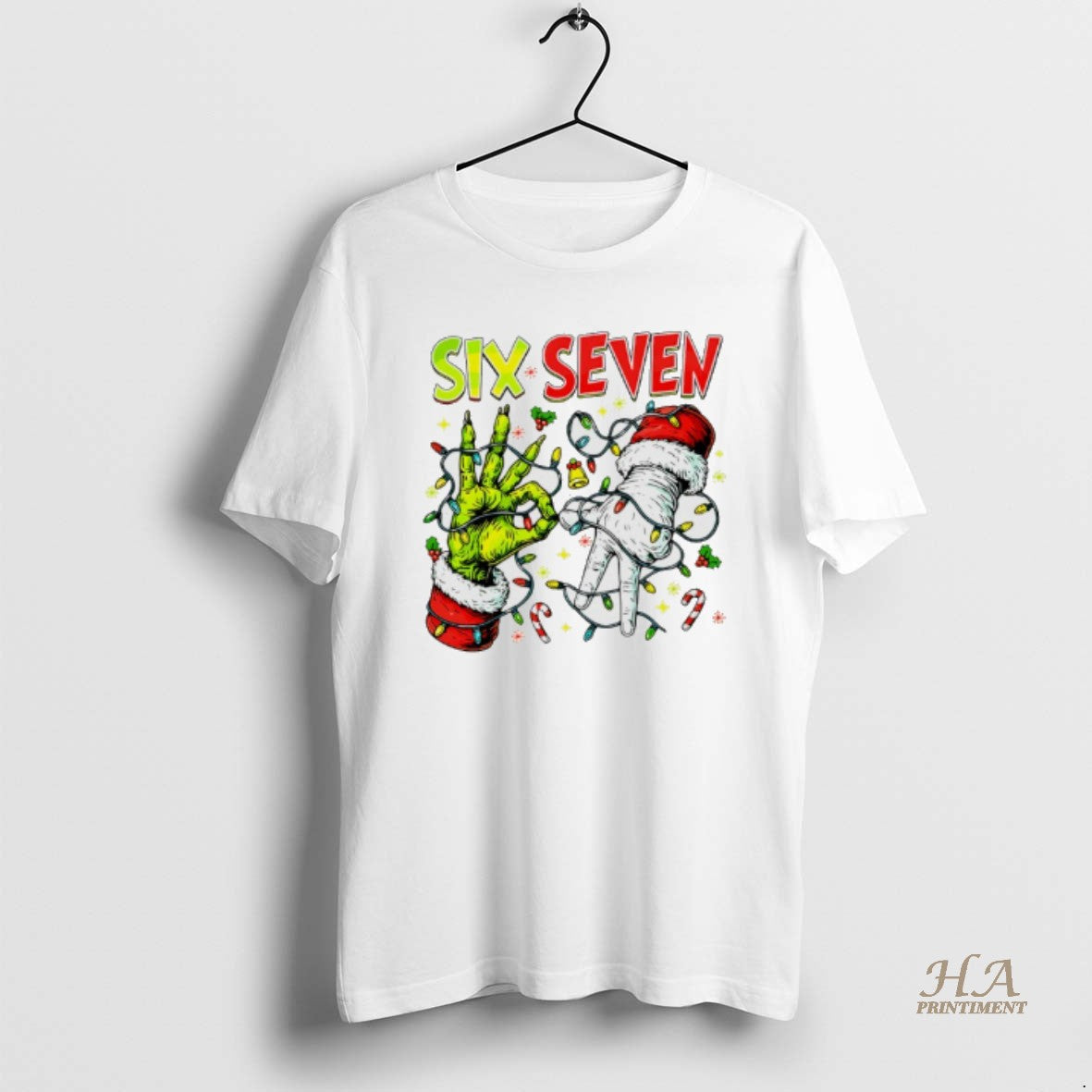 Official Six Seven Grinch Hand Lightning Christmas T-Shirts, Hoodie, Sweatshirt | InkNestWear.com