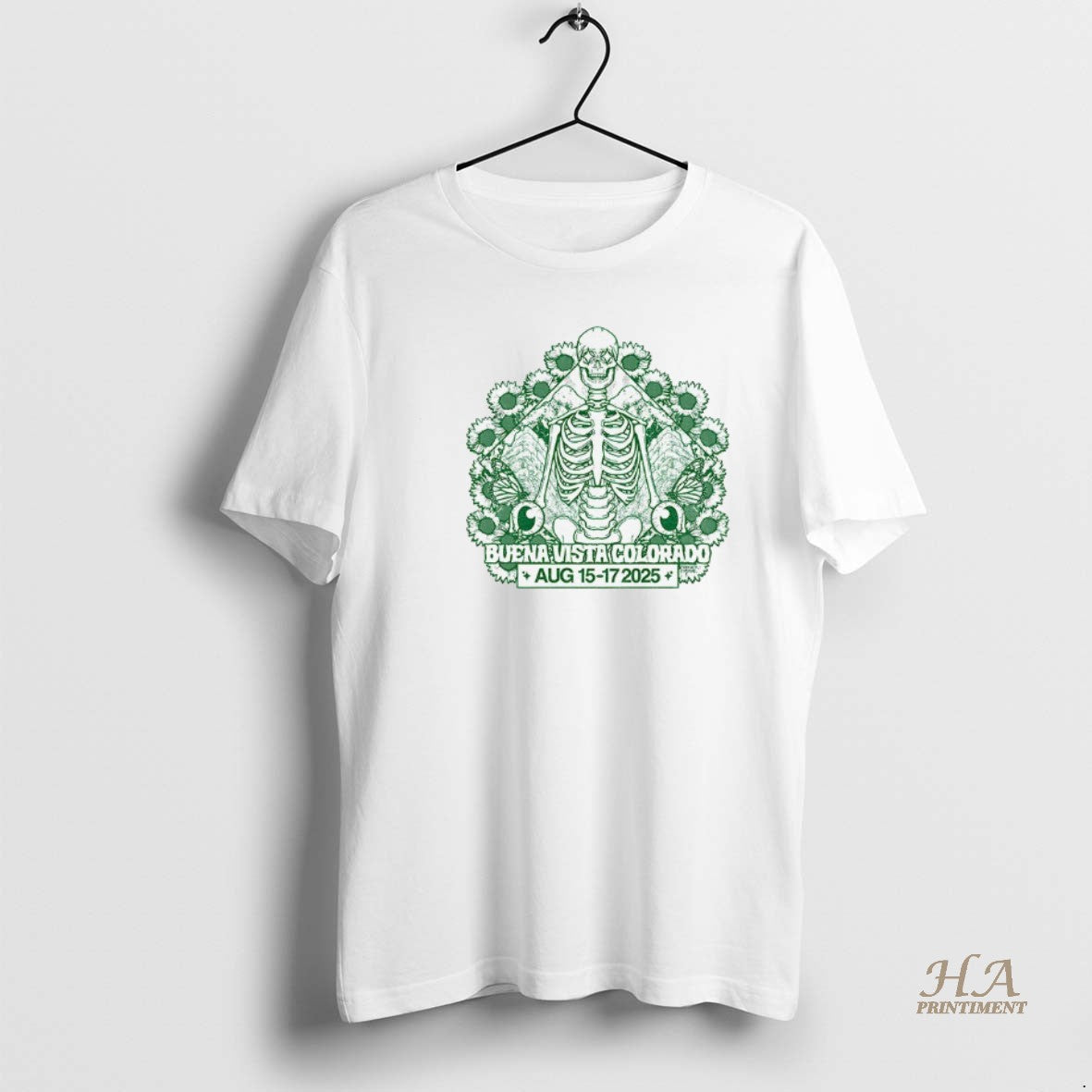 Official Skeleton Buena Vista Colorado Aug 15 17 2025 T-Shirts, Hoodie, Sweatshirt | InkNestWear.com