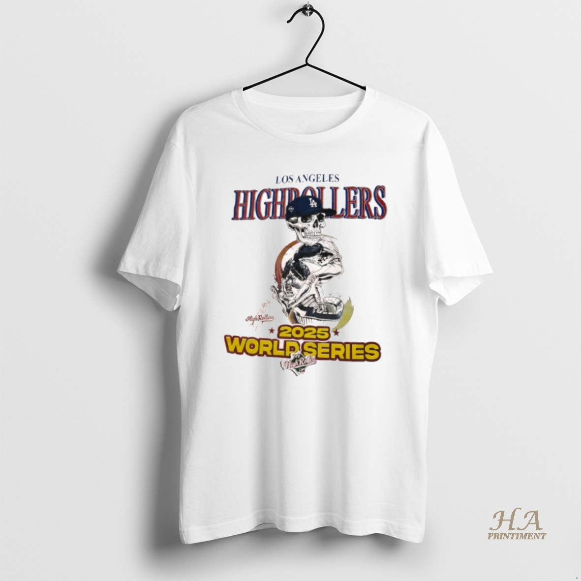 Official Skeleton Los Angeles Highrollers World Series 2025 T-Shirts, Hoodie, Sweatshirt | InkNestWear.com