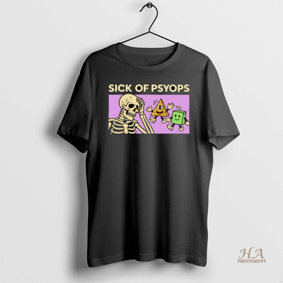 Official Skeleton Sick Of Psyops T-Shirts, Hoodie, Sweatshirt | InkNestWear.com