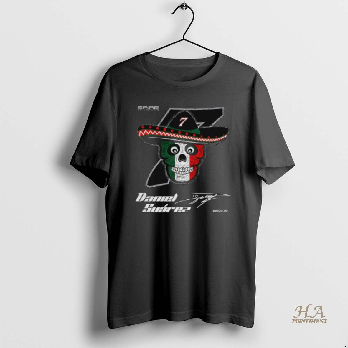 Official Skull Daniel Suarez 7 Classic Ink Spire Motorsports Nascar Signature T-Shirts, Hoodie, Sweatshirt | InkNestWear.com