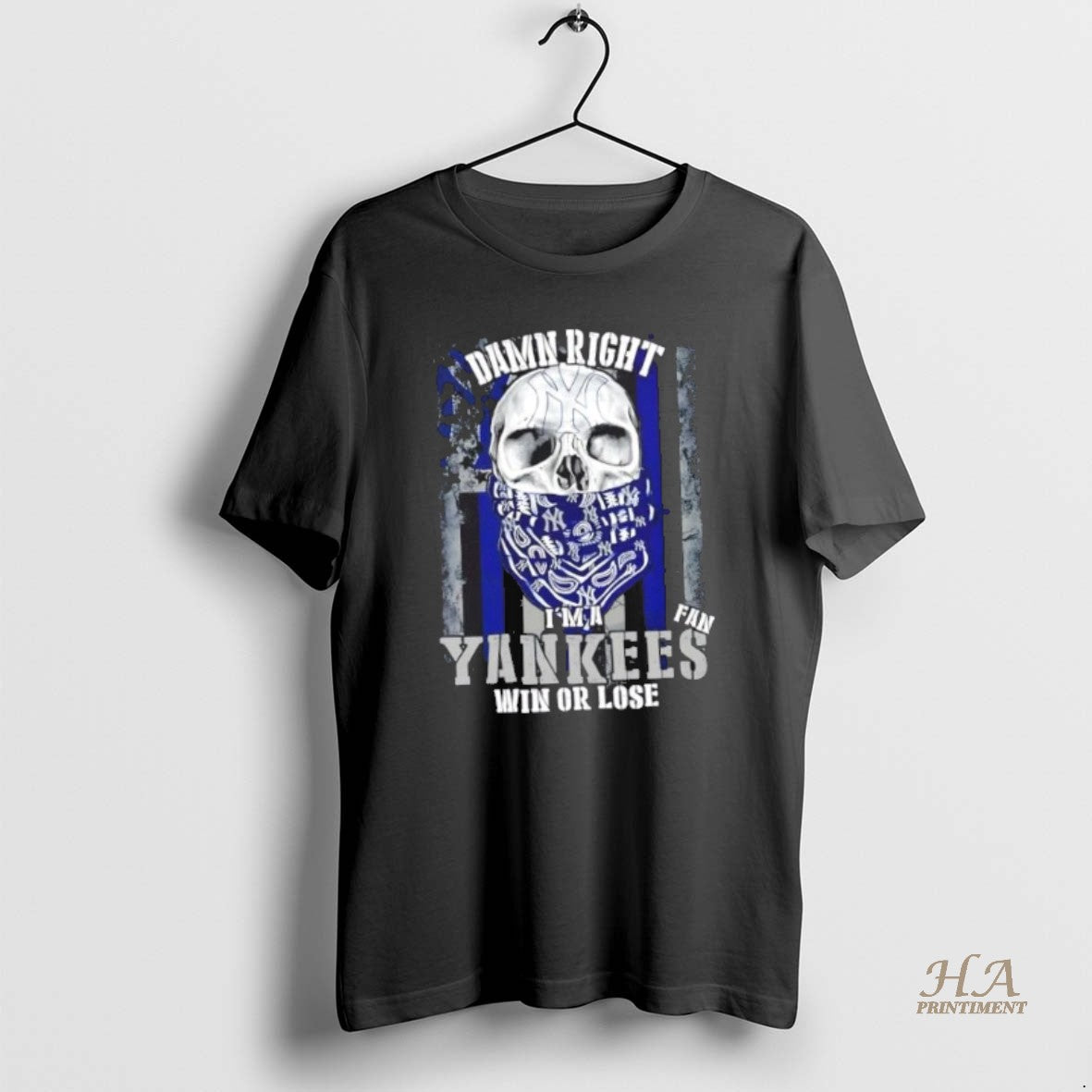 Official Skull Damn Right Im A New York Yankees Fan Win Or Lose Us Flag T-Shirts, Hoodie, Sweatshirt | InkNestWear.com