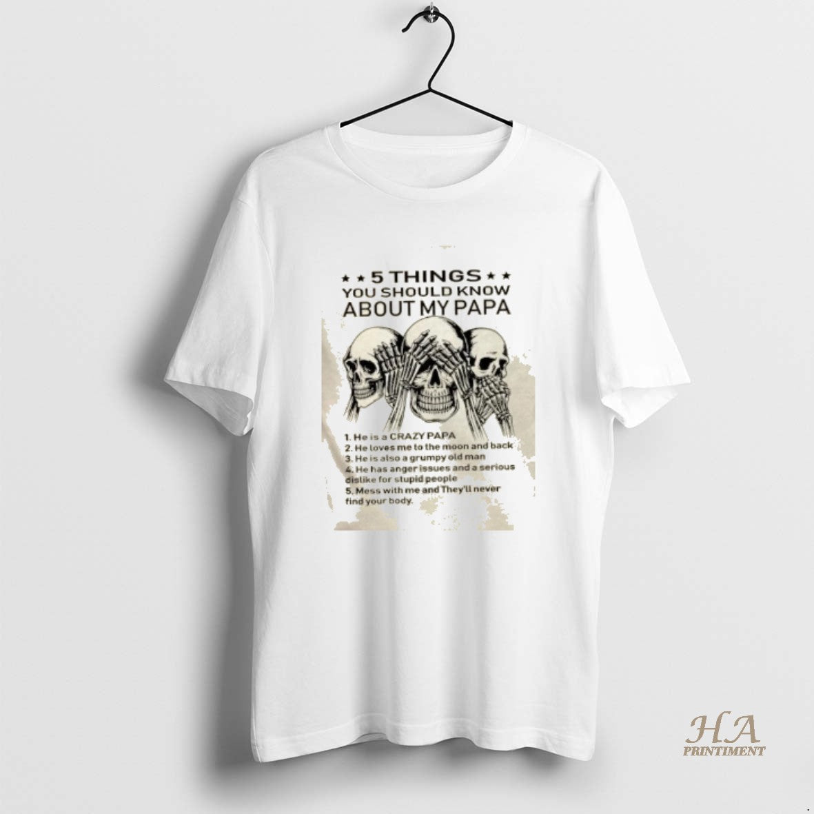 Official Skulls 5 Things You Should Know About My Papa T-Shirts, Hoodie, Sweatshirt | InkNestWear.com
