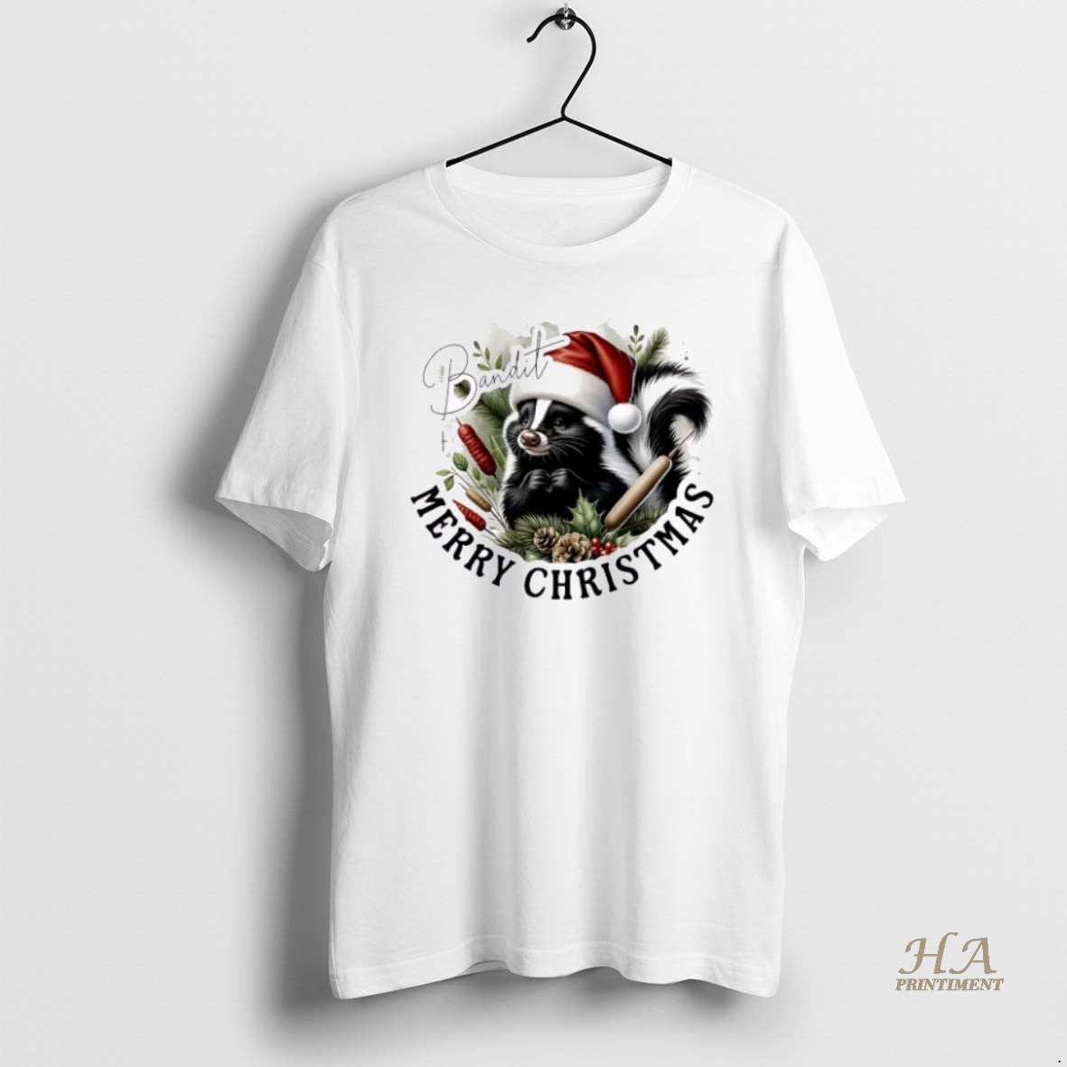 Official Skunk Xmas Babys First Christmas Personalized Ornaments White T-Shirts, Hoodie, Sweatshirt | InkNestWear.com