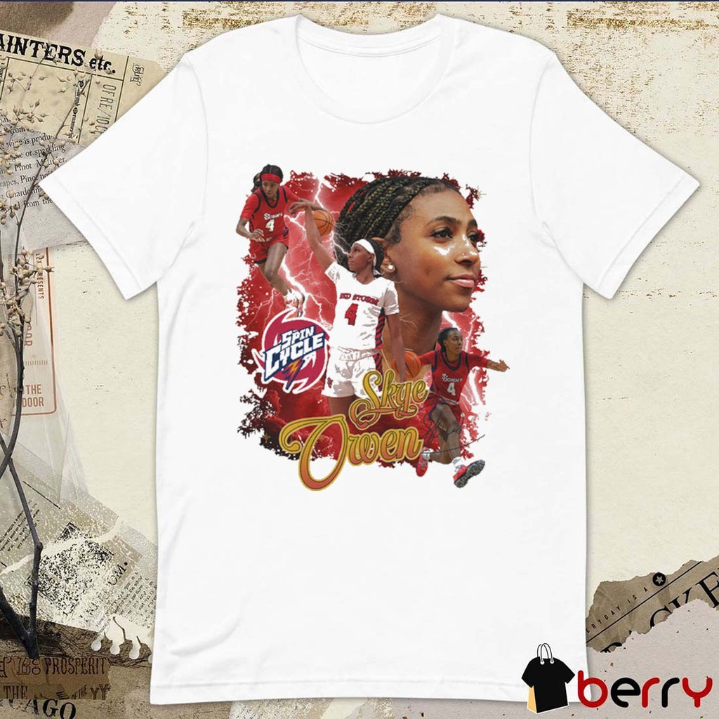 Skye Owen Spin Cycle St. John’s Red Storm Basketball 90s Graphic t-shirt