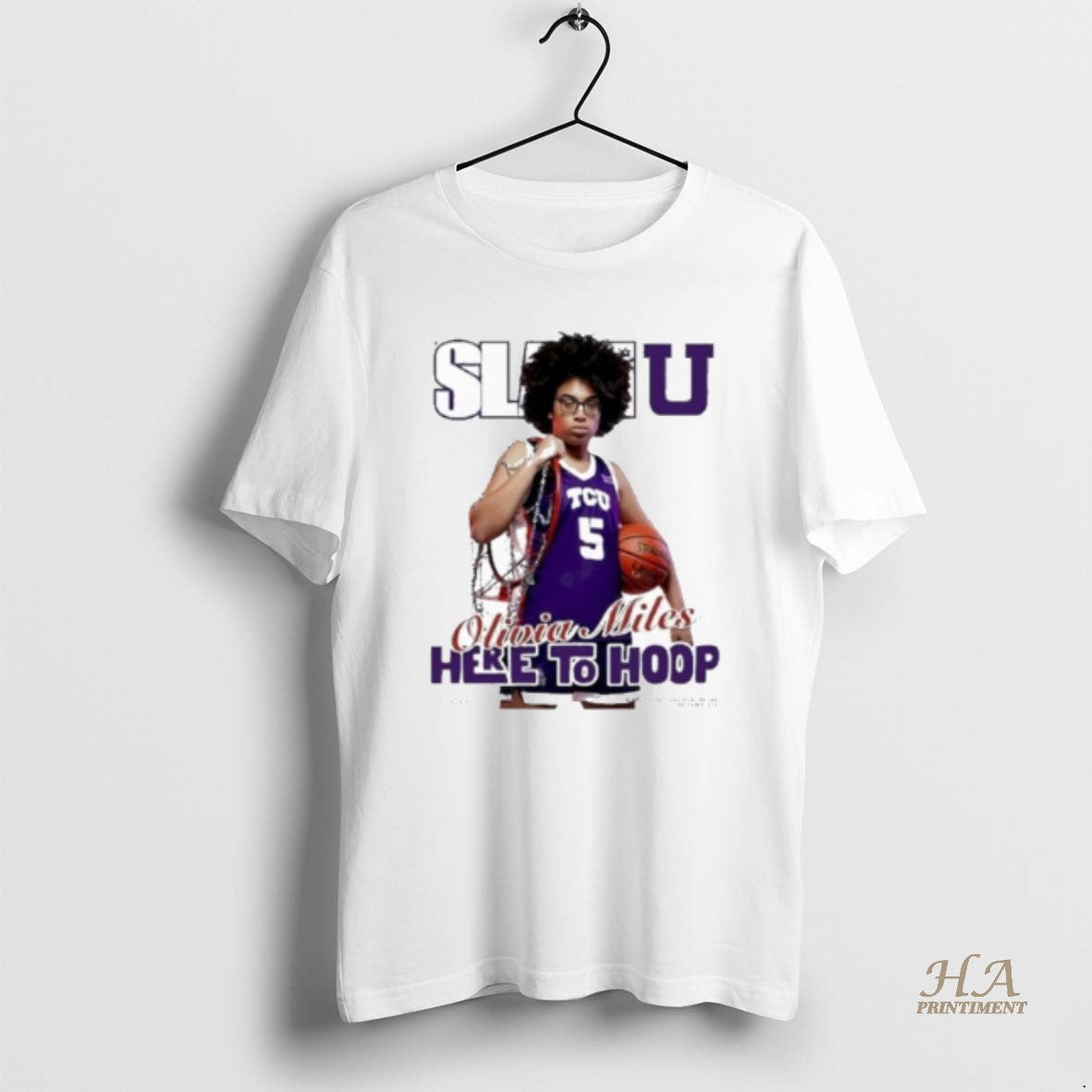 Official Slamu Olivia Miles Here To Hoop Circle T-Shirts, Hoodie, Sweatshirt | InkNestWear.com