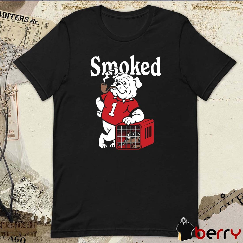 Smoked Georgia Bulldogs Defeats Tennessee Volunteers Painting t-shirt