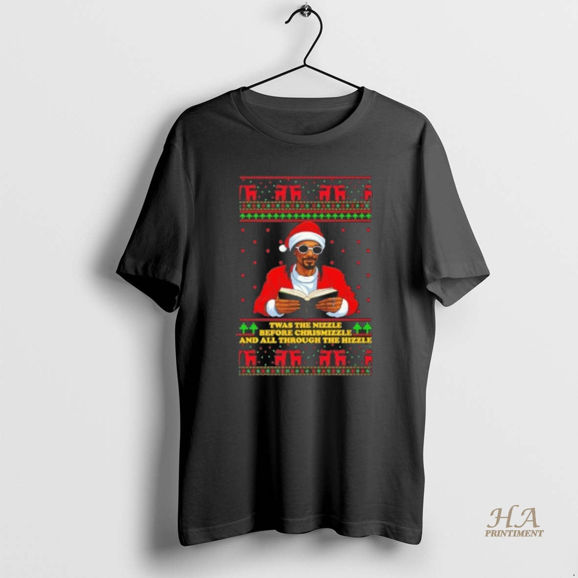 Official Snoop Dogg Twas The Nizzle Before Chrismizzle Christmas T-Shirts, Hoodie, Sweatshirt | InkNestWear.com