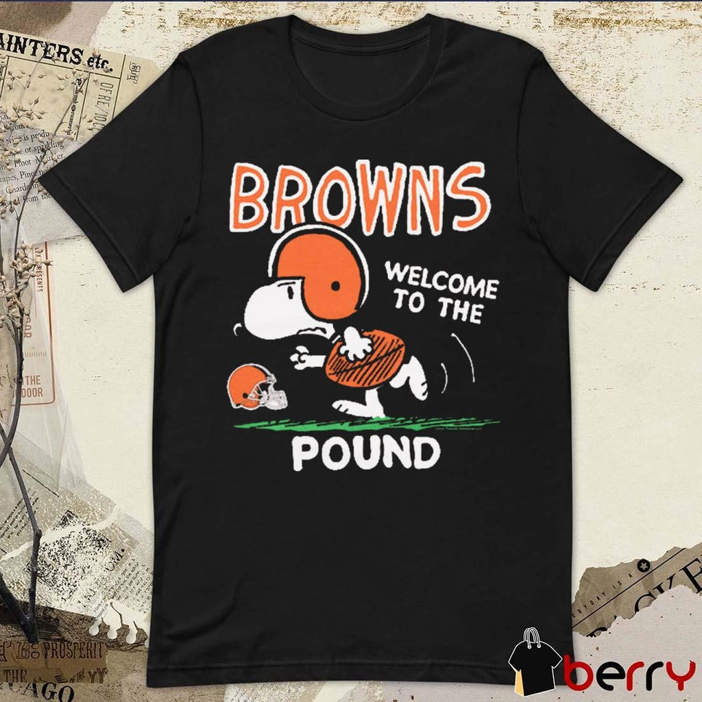 Snoopy Peanuts x Cleveland Browns Welcome To The Pound t-shirt