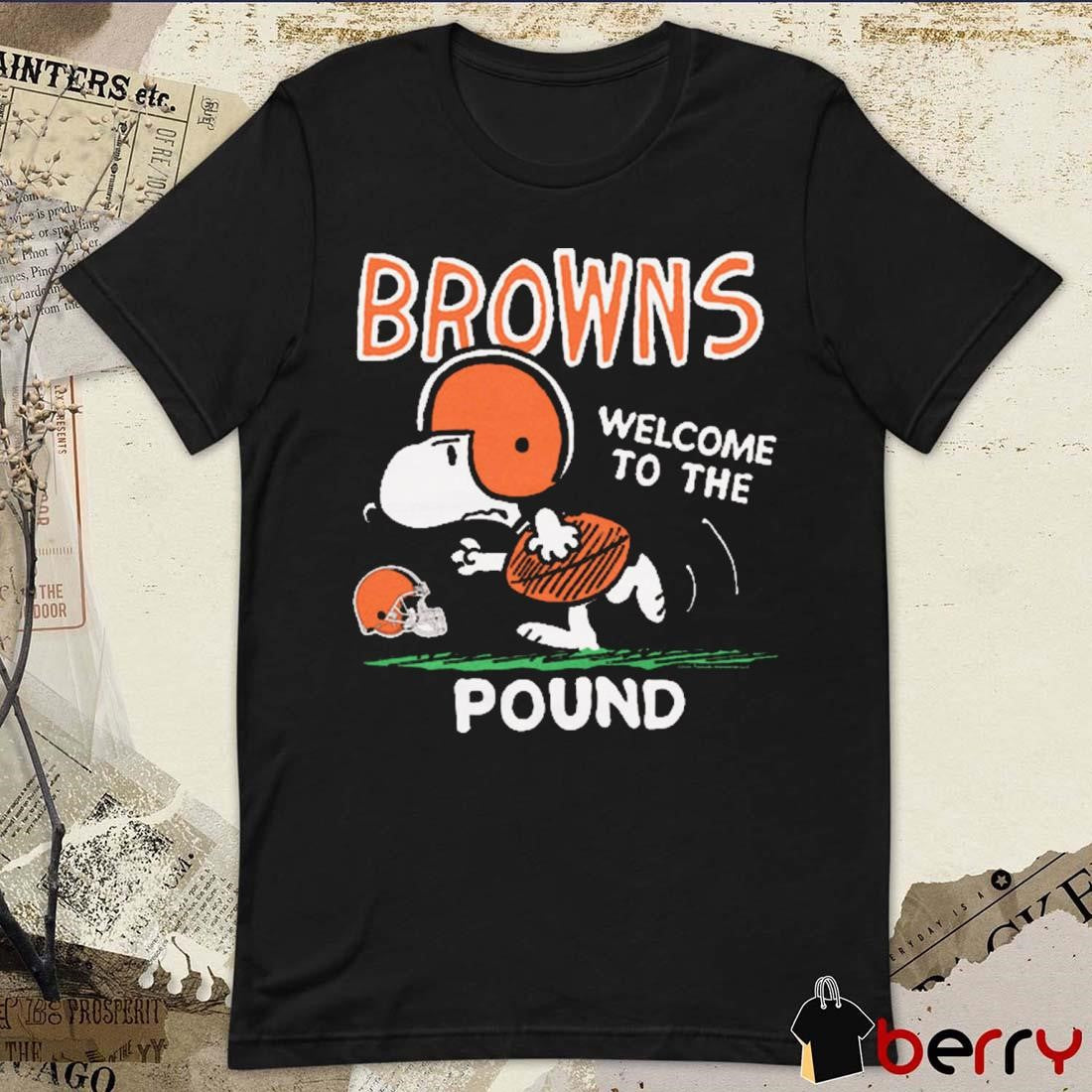 Snoopy Peanuts x Cleveland Browns Welcome To The Pound t-shirt
