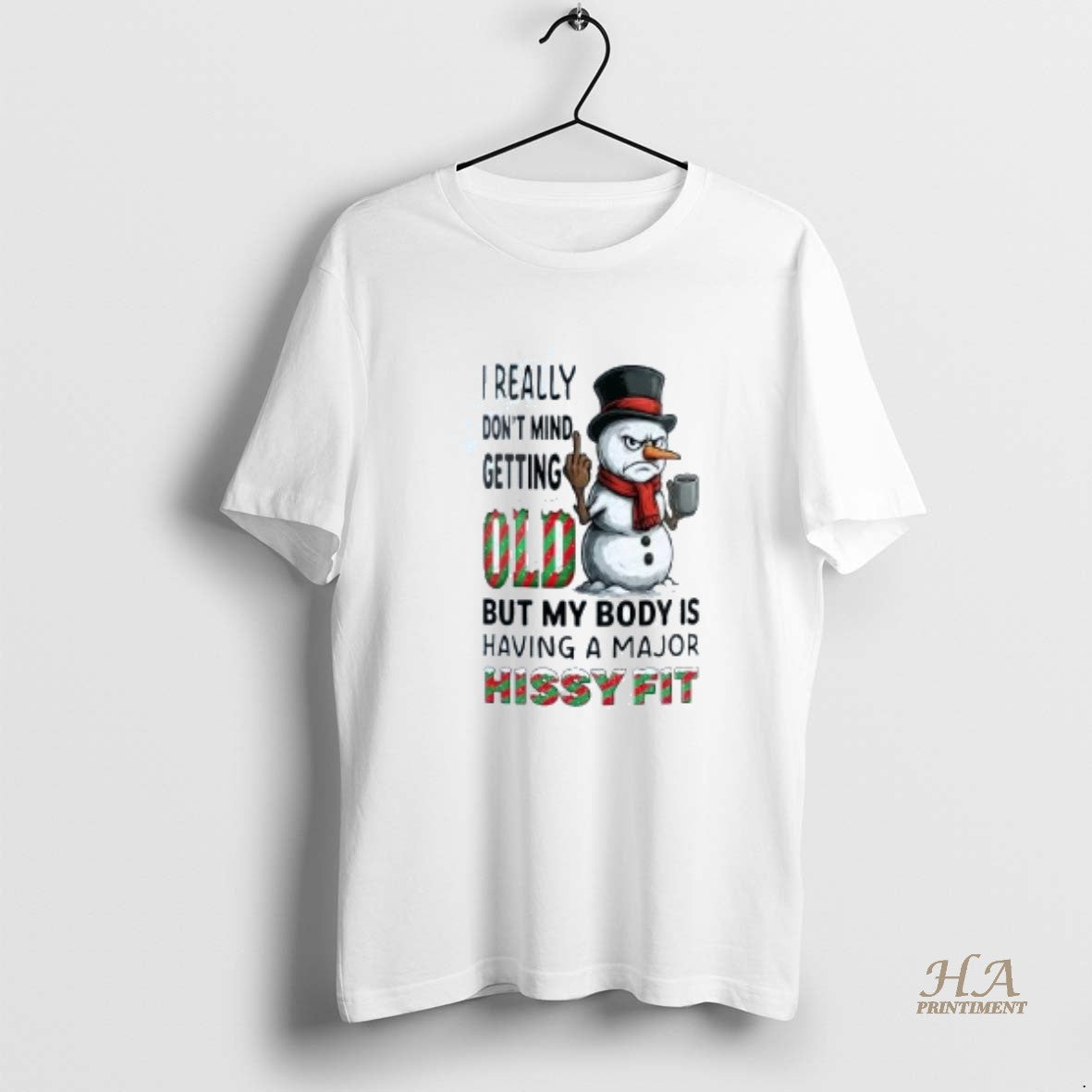 Official Snowman I Really Dont Mind Getting Old Christmas T-Shirts, Hoodie, Sweatshirt | InkNestWear.com