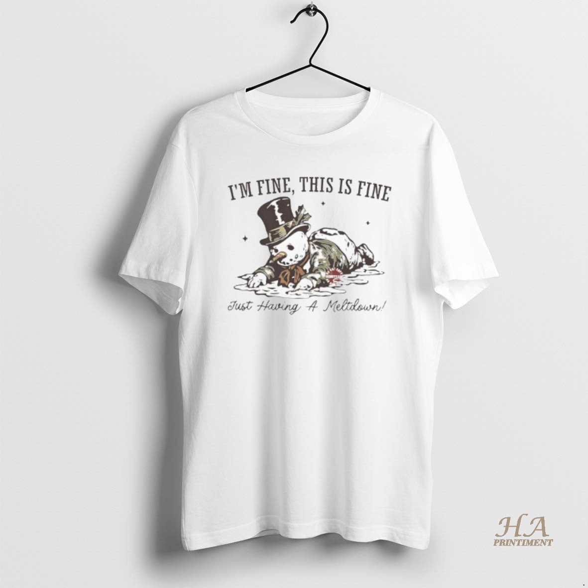 Official Snowman Im Fine This Is Fine Just Having A Meltdown T-Shirts, Hoodie, Sweatshirt | InkNestWear.com