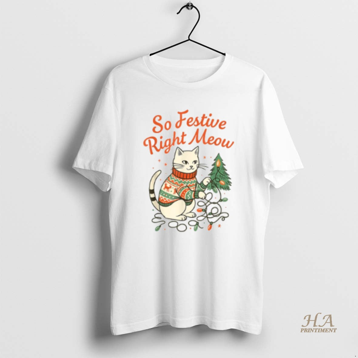 Official So Festive Right Meow Funny Cat Santa T-Shirts, Hoodie, Sweatshirt
