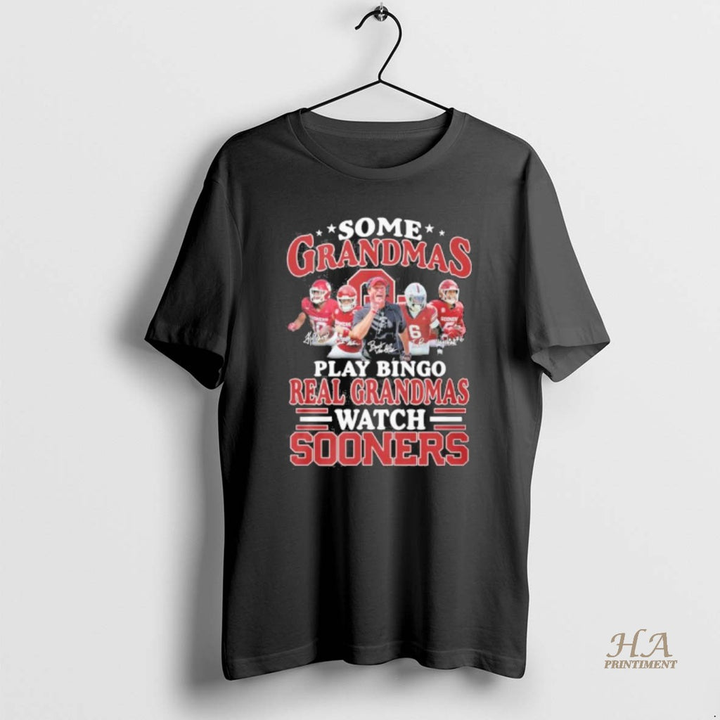 Official Some Grandmas Play Bingo Real Grandmas Watch Oklahoma Sooners T-Shirts, Hoodie, Sweatshirt | InkNestWear.com