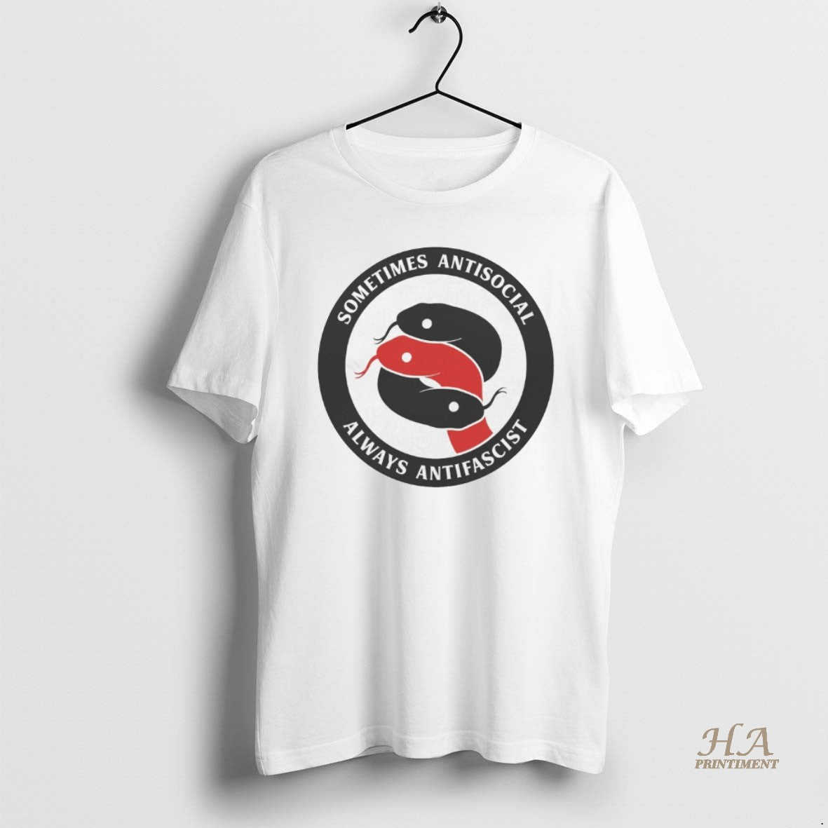 Official Sometimes Antisocial Always Antifascist Snakes T-Shirts, Hoodie, Sweatshirt | InkNestWear.com