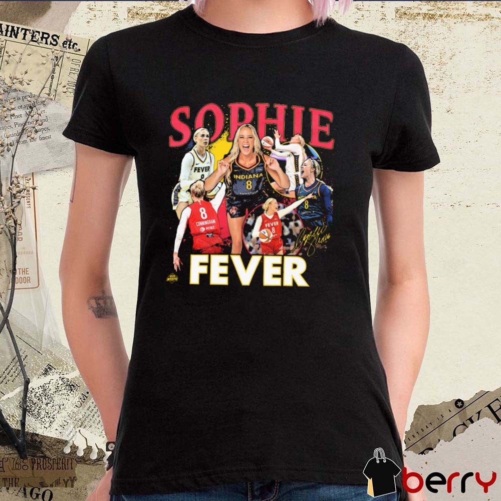 Sophie Cunningham Indiana Fever Basketball Player Crossroads Signature t-shirt
