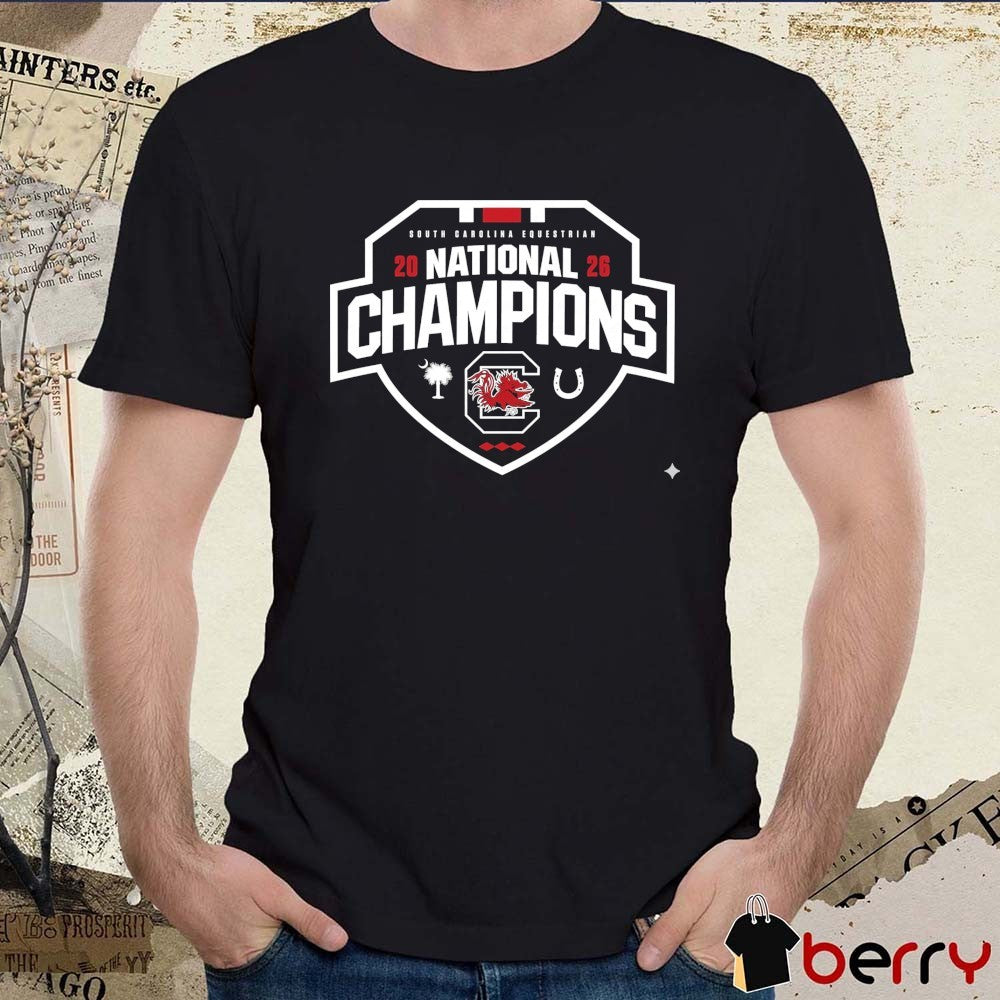 South Carolina Gamecocks NCAA Equestrian National Champions 2026 Logo t-shirt