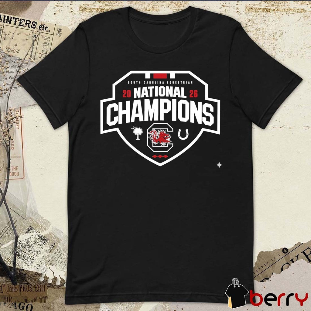 South Carolina Gamecocks NCAA Equestrian National Champions 2026 Logo t-shirt