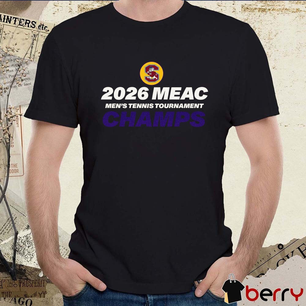 South Carolina State Bulldogs 2026 MEAC Men’s Tennis Tournament Champs t-shirt