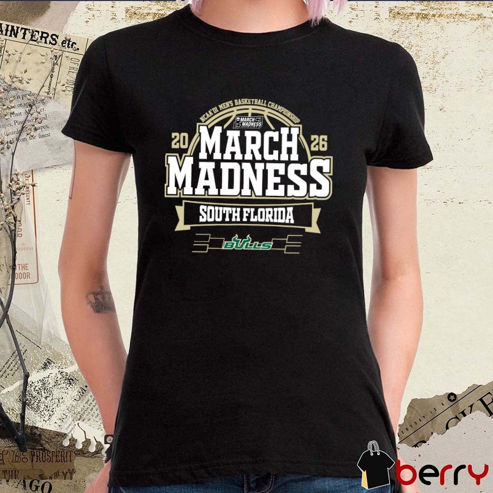 South Florida Bulls 2026 NCAA DI Men’s Basketball Championship March Madness Bound t-shirt
