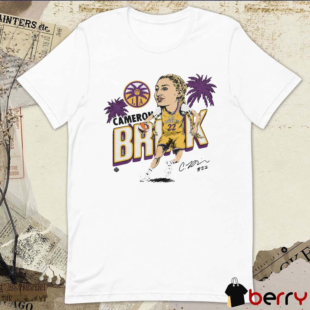 Sparks Cameron Brink Los Angeles Sparks Basketball Signature Caricature t-shirt