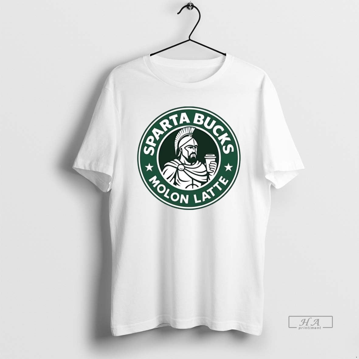 Official Sparta Bucks Molon Latte Starbucks Parody