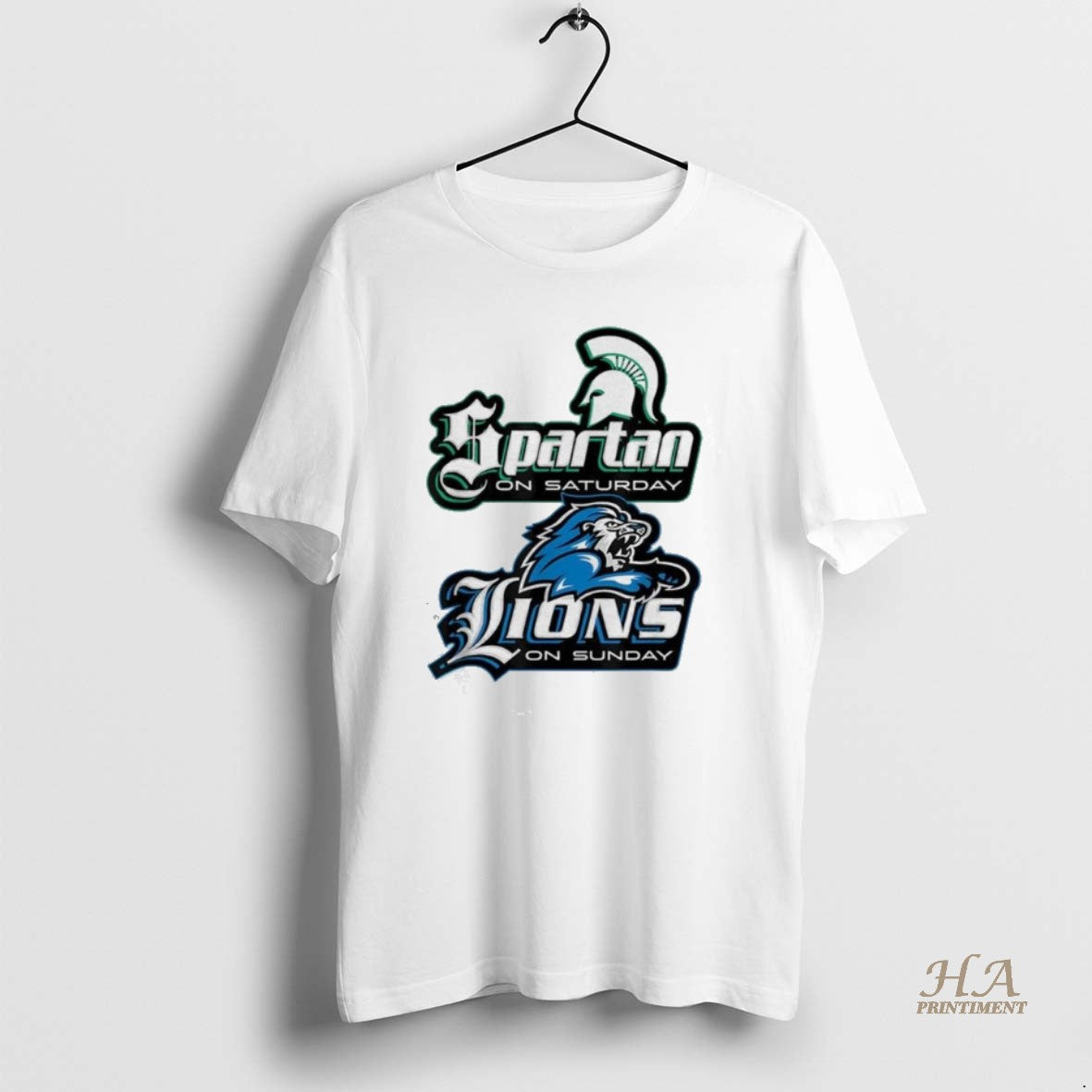 Official Spartan On Saturday Detroit Lions On Sunday Football T-Shirts, Hoodie, Sweatshirt | InkNestWear.com