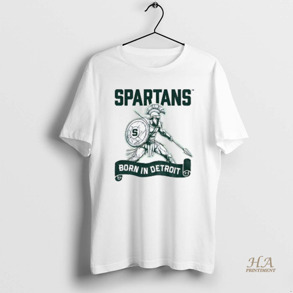 Official Spartans Born In Detroit T-Shirts, Hoodie, Sweatshirt | InkNestWear.com