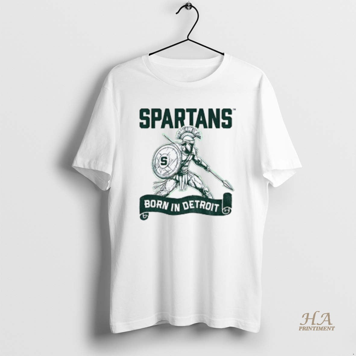 Official Spartans Born In Detroit T-Shirts, Hoodie, Sweatshirt | InkNestWear.com